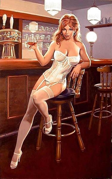 25P Pin-Up Art by Greg Hildebrandt
