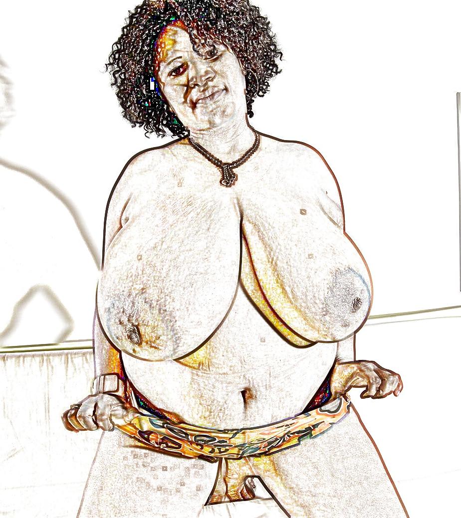 25P Black majic BOOBS art