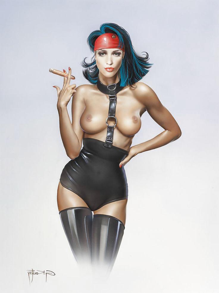 25P Pin -Up Art by Gennadiy Koufay