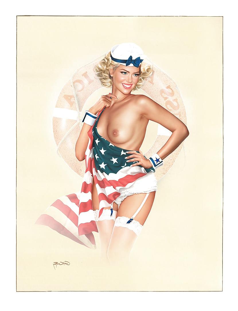 25P Pin -Up Art by Gennadiy Koufay