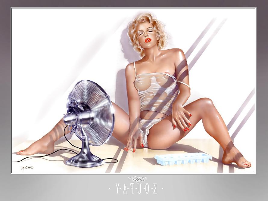 25P Pin -Up Art by Gennadiy Koufay