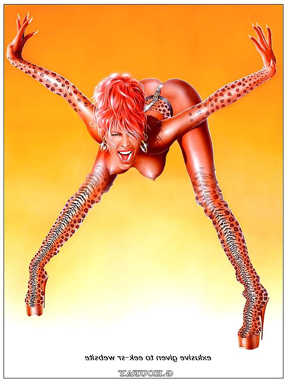 25P Pin -Up Art by Gennadiy Koufay