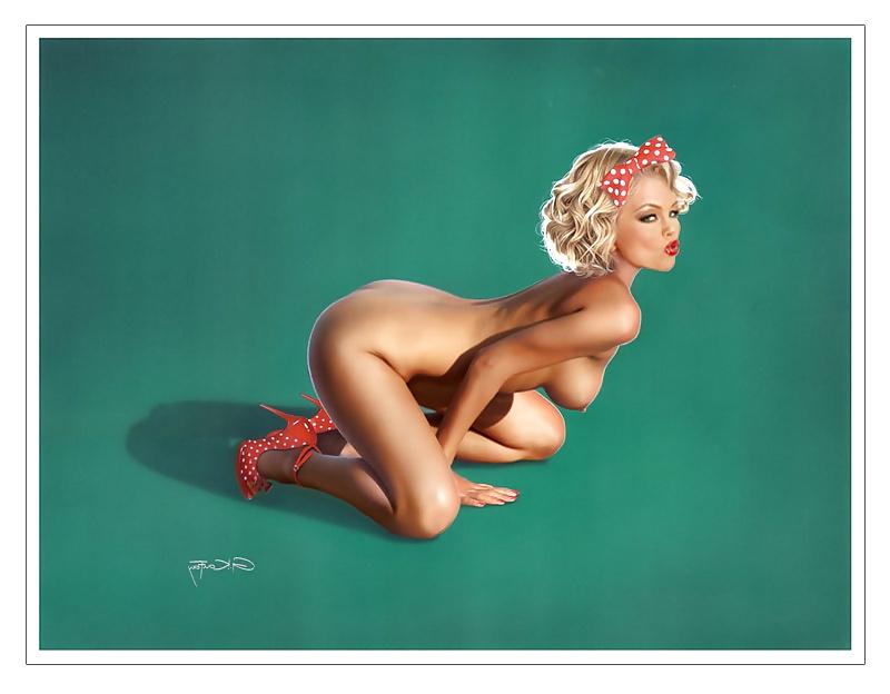 25P Pin -Up Art by Gennadiy Koufay