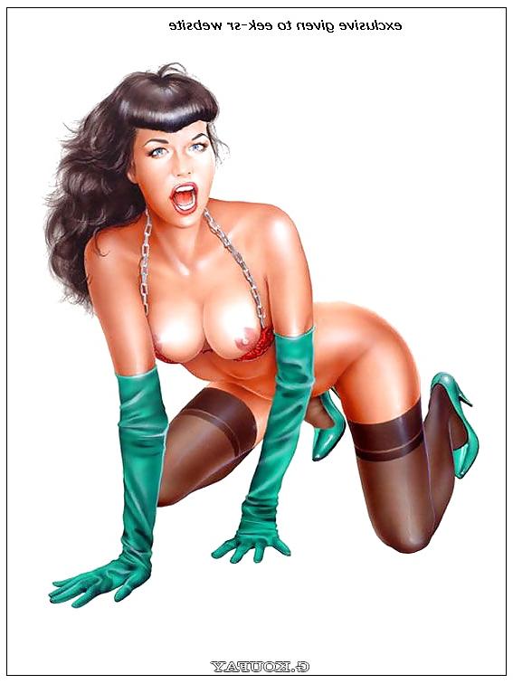 25P Pin -Up Art by Gennadiy Koufay