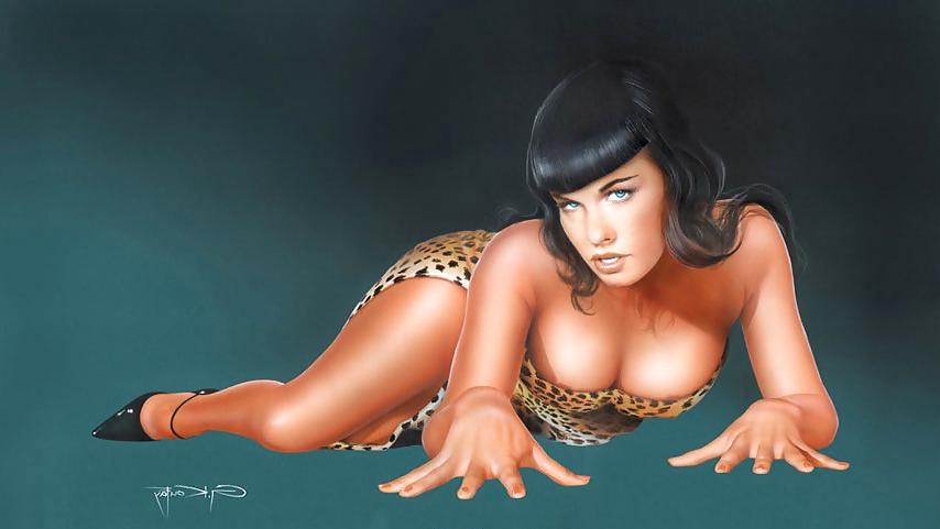 25P Pin -Up Art by Gennadiy Koufay