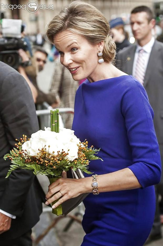 13P Beautiful Queen Mathilde of Belgium.