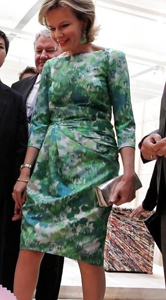 13P Beautiful Queen Mathilde of Belgium.