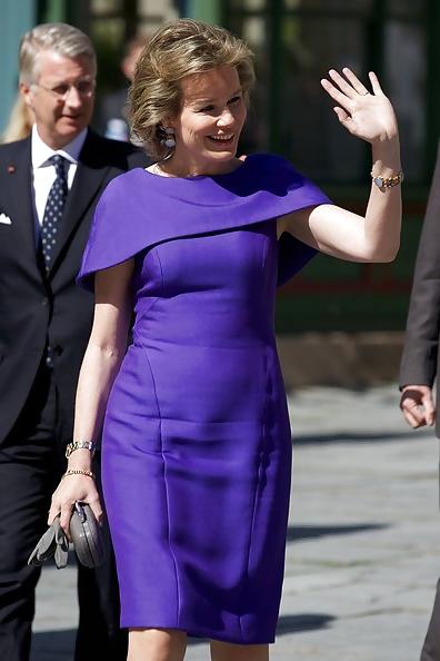 13P Beautiful Queen Mathilde of Belgium.