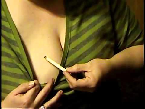 25P Burning tits cigarette
