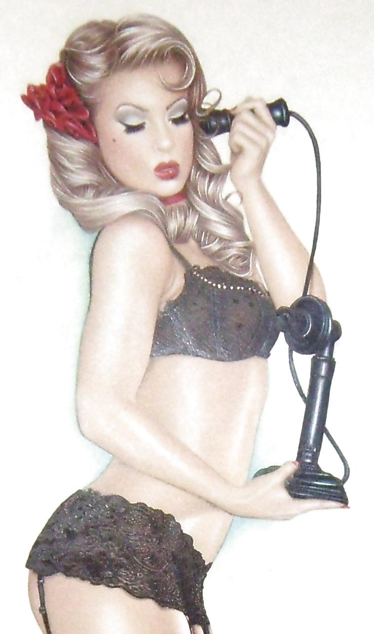 25P Pin-Up Art by Barbara Jensen