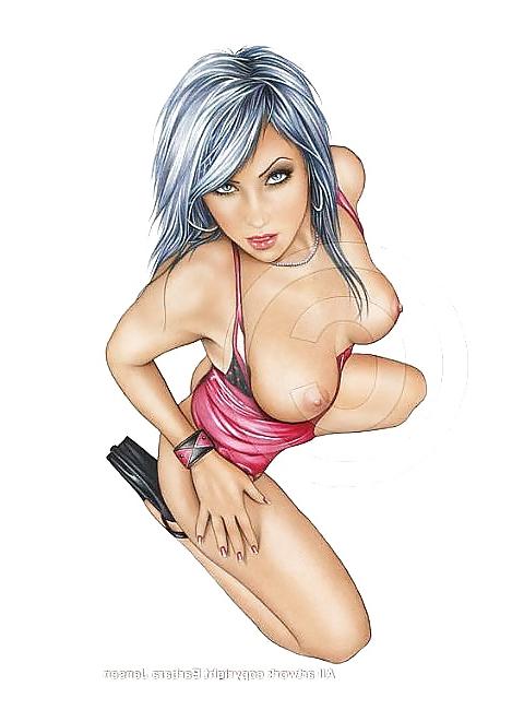 25P Pin-Up Art by Barbara Jensen
