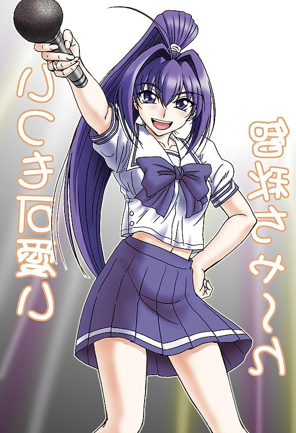24P 0176 -Cartoon SchoolGirls Art Graphics- School uniform -01-