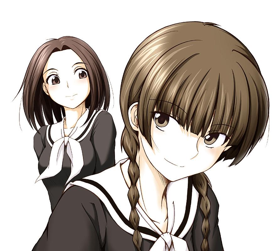 24P 0176 -Cartoon SchoolGirls Art Graphics- School uniform -01-