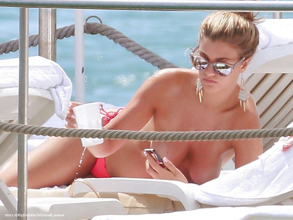 12P Amy Willerton Topless on the Yacht in Cannes