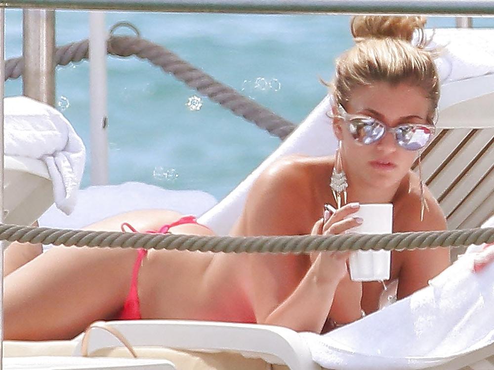 12P Amy Willerton Topless on the Yacht in Cannes