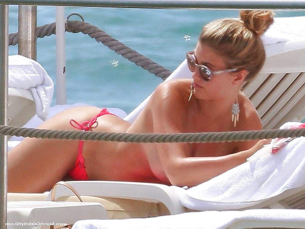 12P Amy Willerton Topless on the Yacht in Cannes