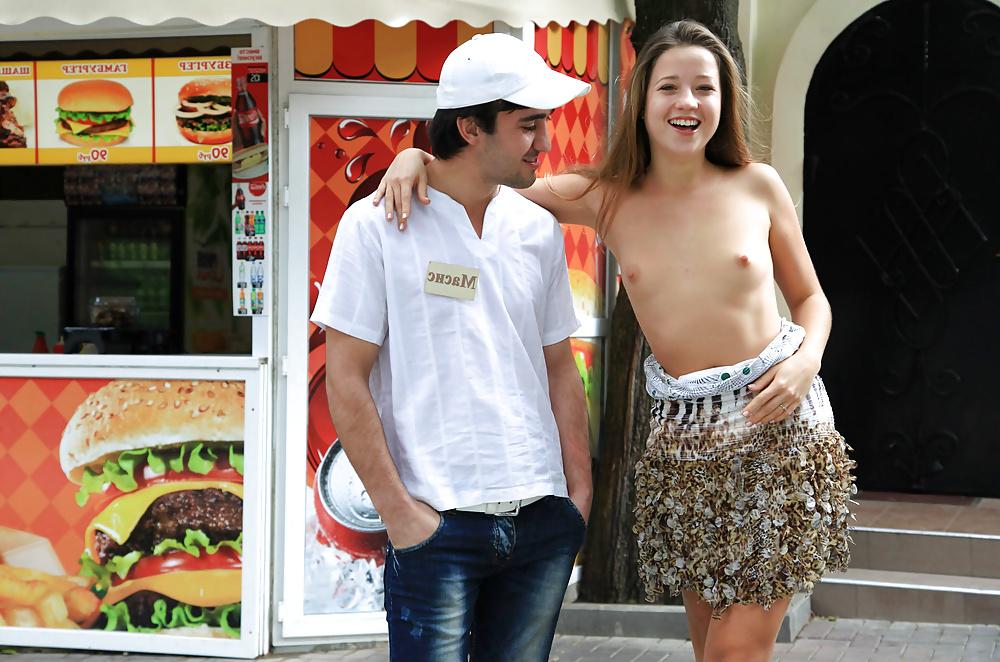25P Russian girl naked in public. Jana in Gelendzhik