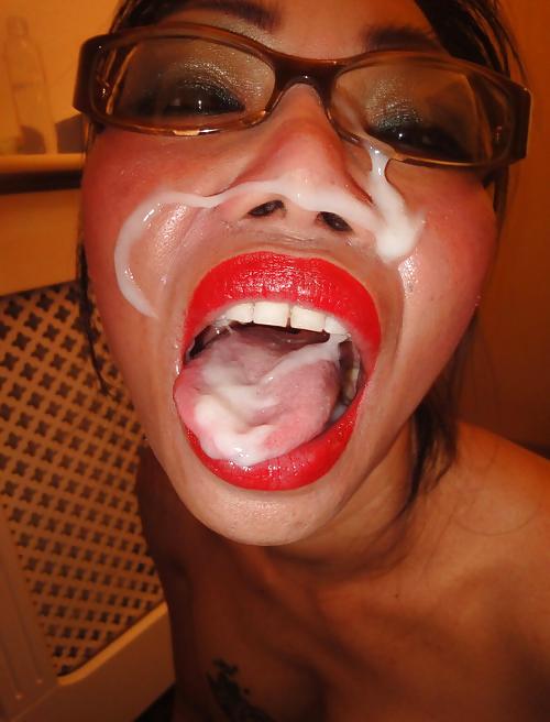 25P Cute in cum glasses - part 1