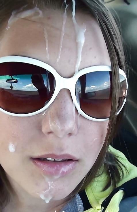 25P Cute in cum glasses - part 1