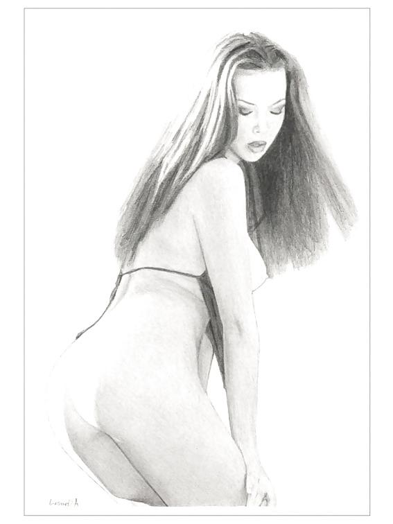 25P Pin-Up-Kunst von Adrian Johnson