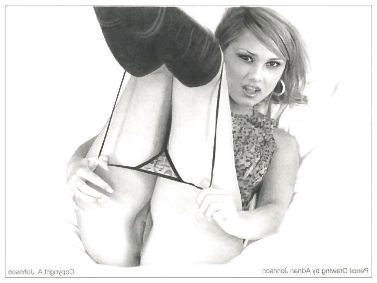 25P Pin-Up-Kunst von Adrian Johnson