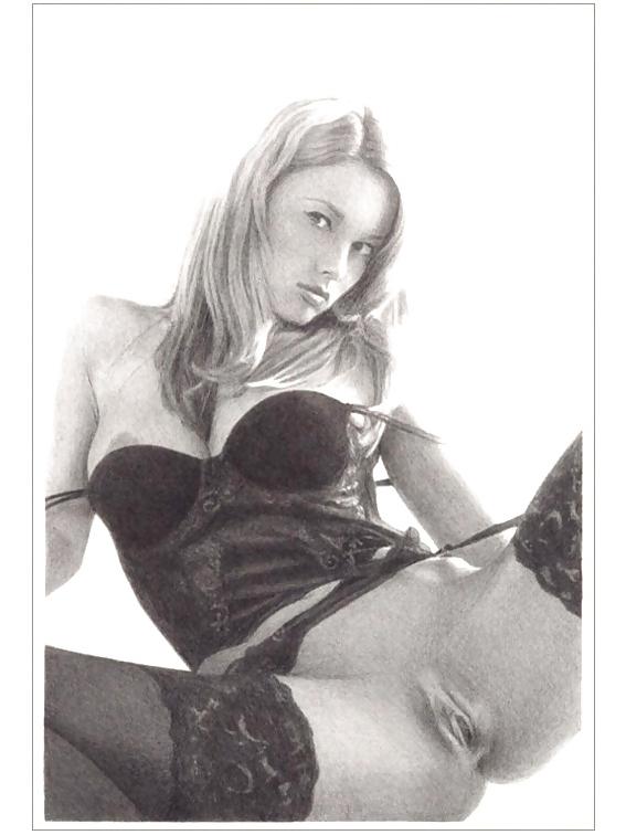 25P Pin-Up-Kunst von Adrian Johnson