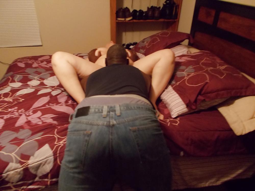 24P BBW with several BBC's breeding her tight pussy.