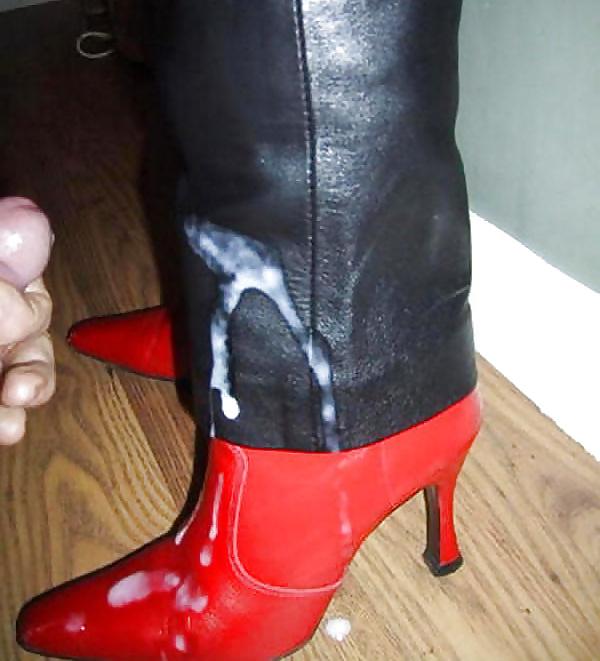 10P You're allowed to cum only on my boots fucking bitch!