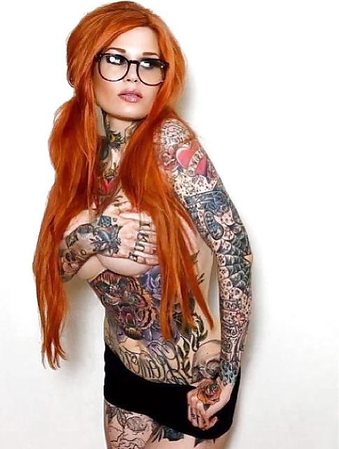 22P Inked Redhead Goddess - Mary Leigh Maxwell