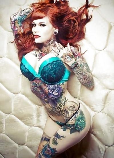 22P Inked Redhead Goddess - Mary Leigh Maxwell