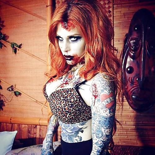 22P Inked Redhead Goddess - Mary Leigh Maxwell
