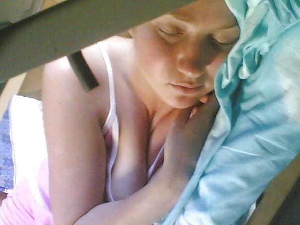 25P Girl in a train compartment