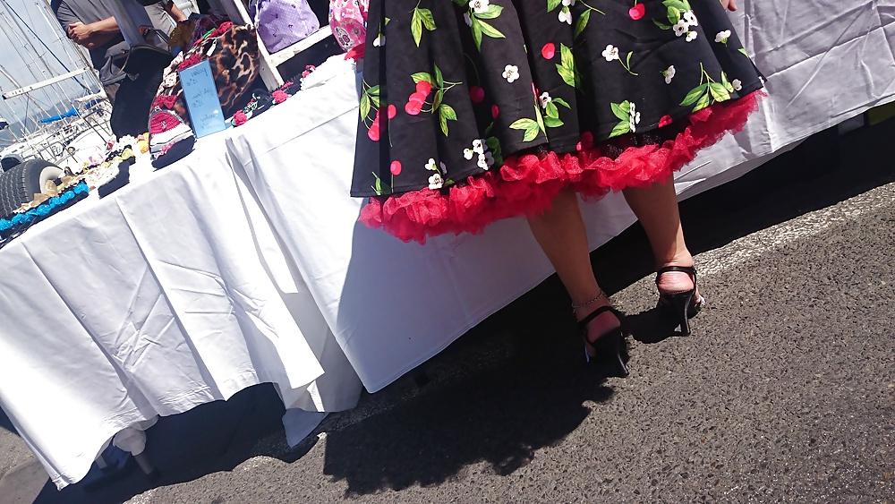22P Candid heels feet and legs 1