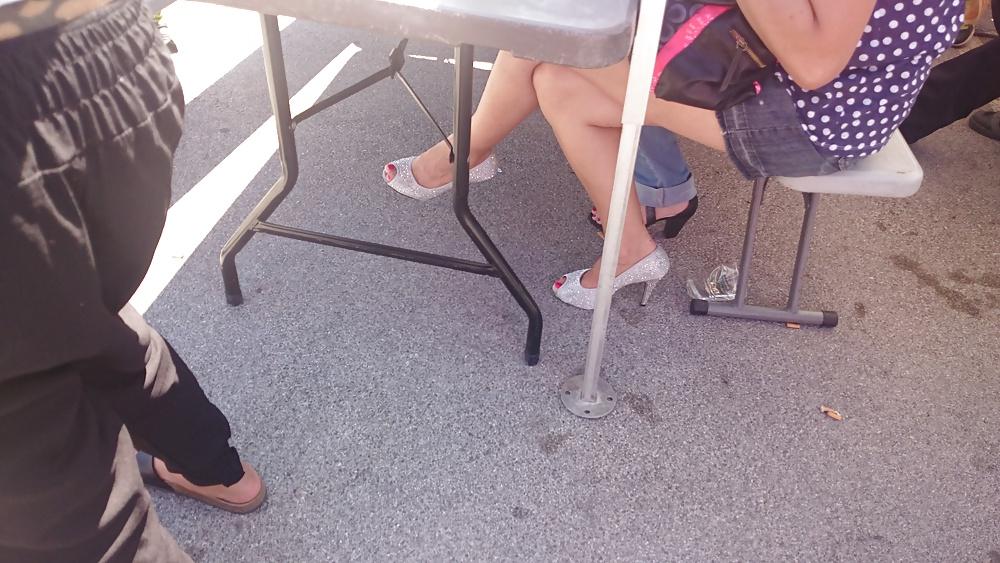 22P Candid heels feet and legs 1