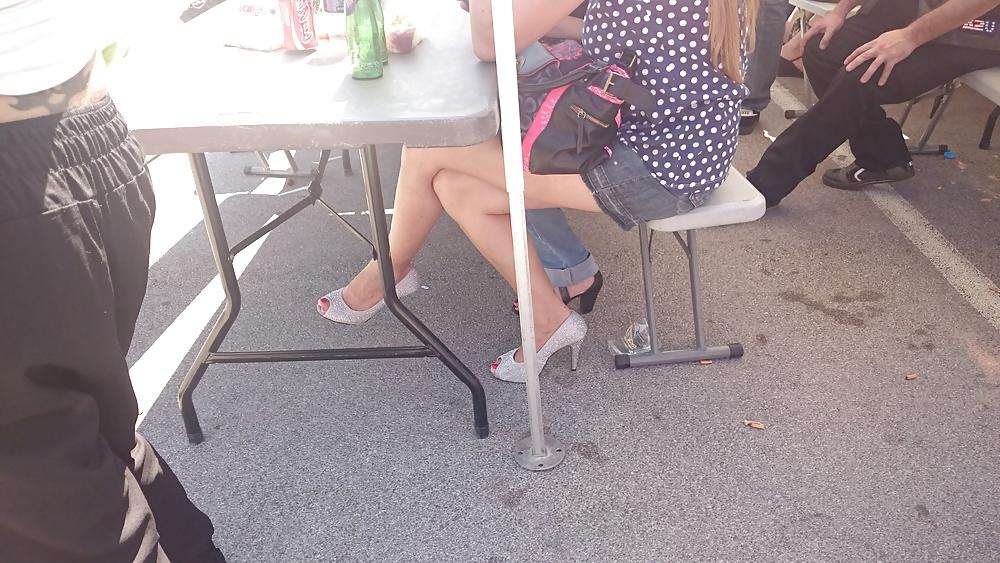 22P Candid heels feet and legs 1