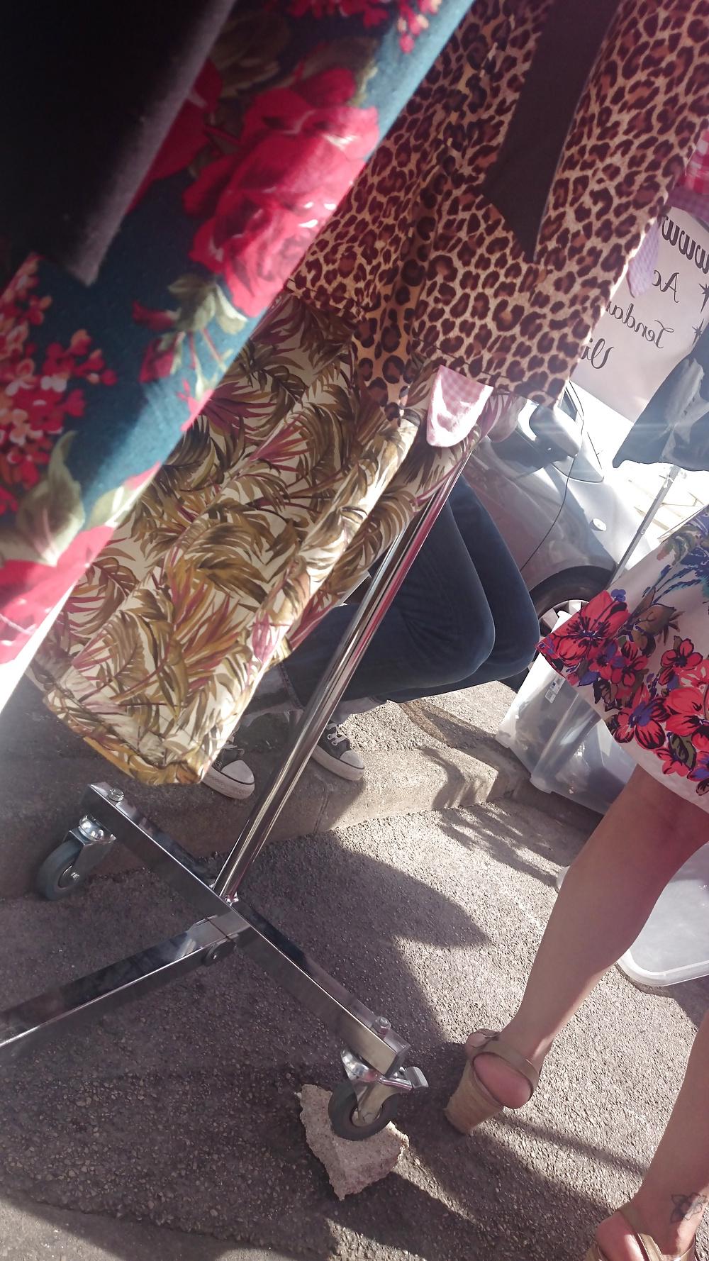 22P Candid heels feet and legs 1
