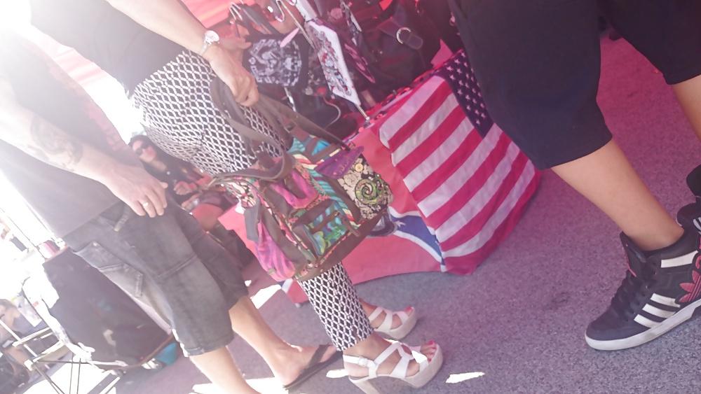 22P Candid heels feet and legs 1