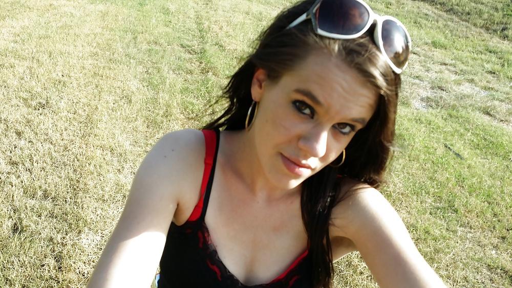 23P Teen Feet Girl Tamara Asser on her guys Harley