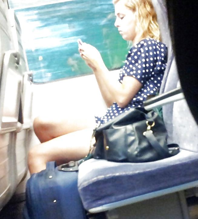 8P Sexy Young Teen On The Train