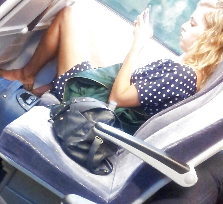 8P Sexy Young Teen On The Train
