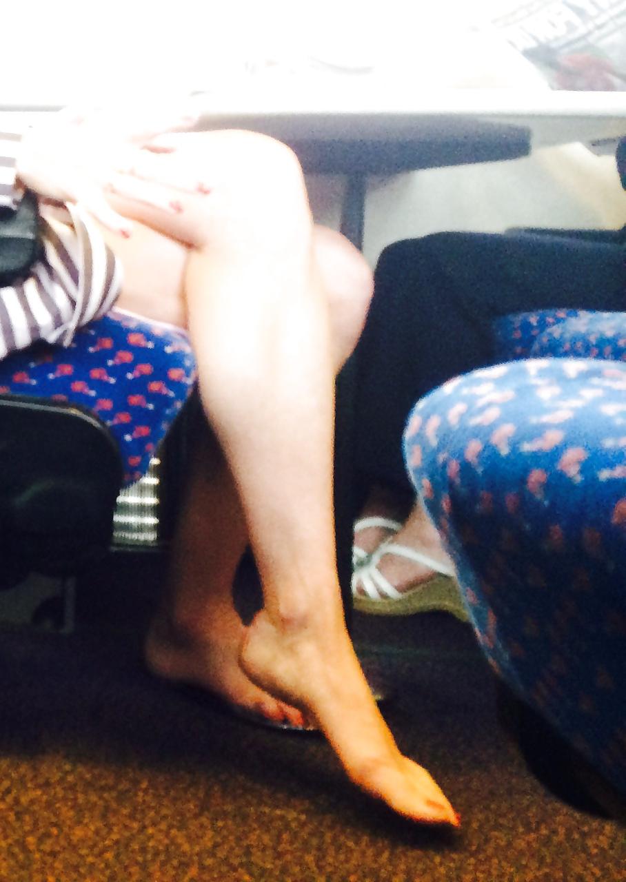 5P Foot perv on the train