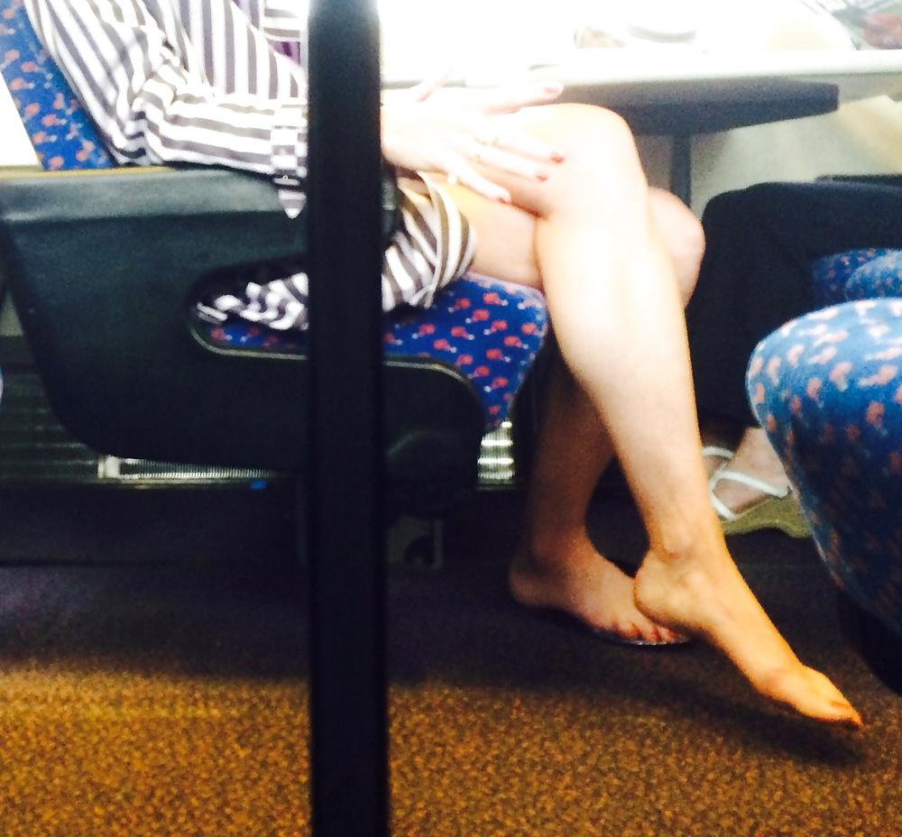 5P Foot perv on the train
