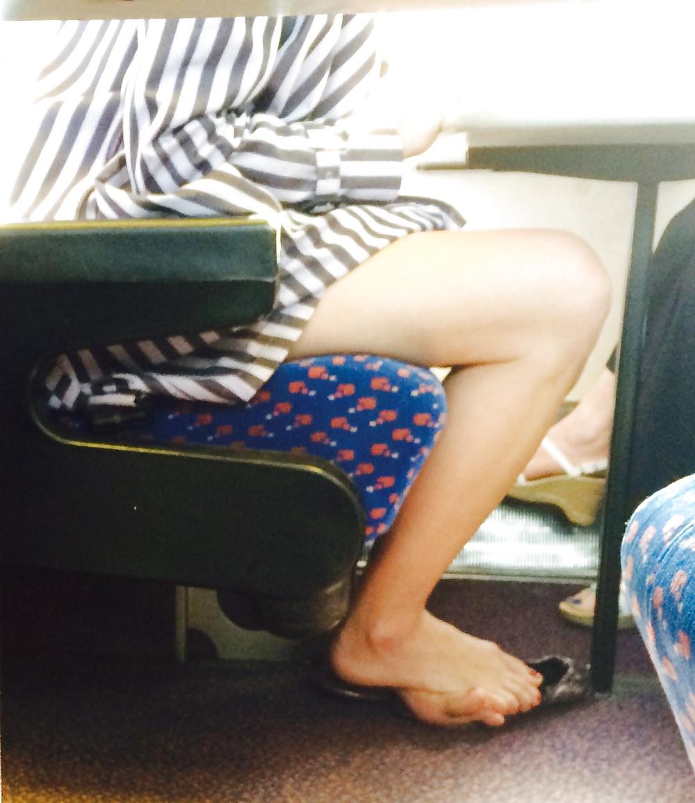 5P Foot perv on the train