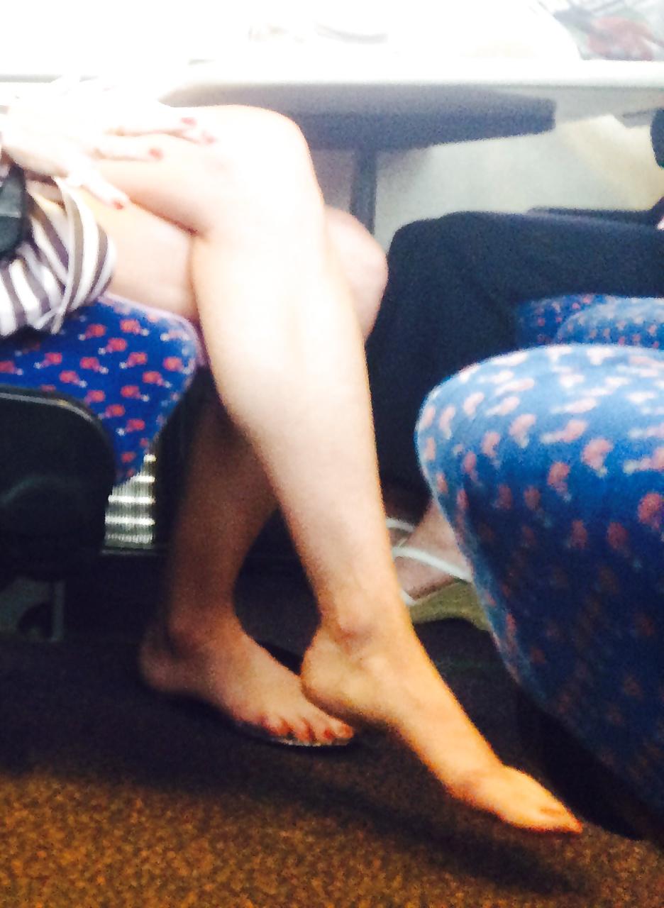 5P Foot perv on the train