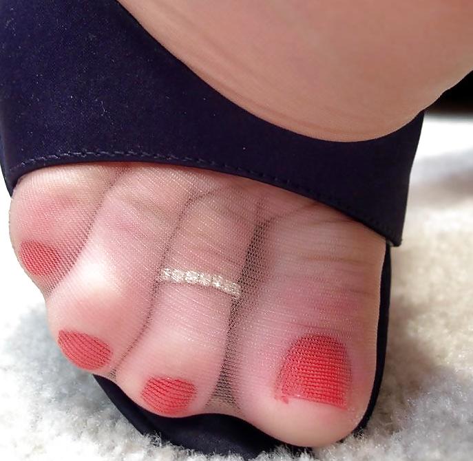 14P Women's beautiful stocking toes