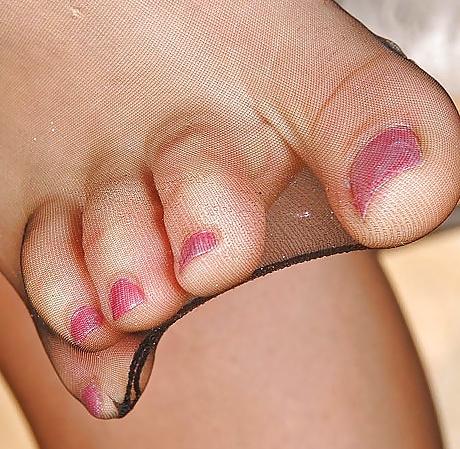 14P Women's beautiful stocking toes