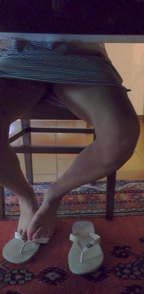 13P Wife feet and upskirt summer 2014
