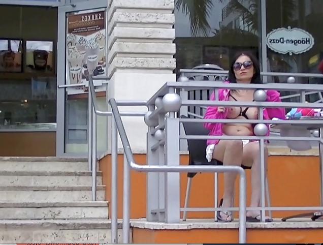 25P Exhibitionist Wife Tatiana Teasing In Public Places!