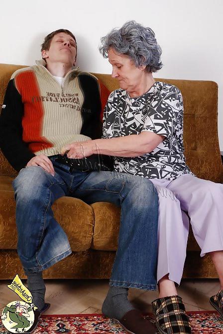 16P OmaPass: Old Chubby granny with big tits