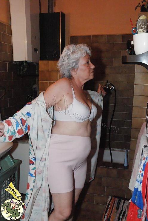 16P OmaPass: Old Chubby granny with big tits